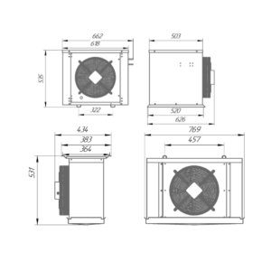 Сплит-система холодильная низкотемпературная Intercold LCM 316 FT (опция -30° С) - Изображение 2