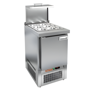 Стол холодильный для салатов HiCold SLE3-1GN с крышкой