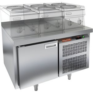 Стол морозильный HiCold GN 1/BT LT под тепловое оборудование