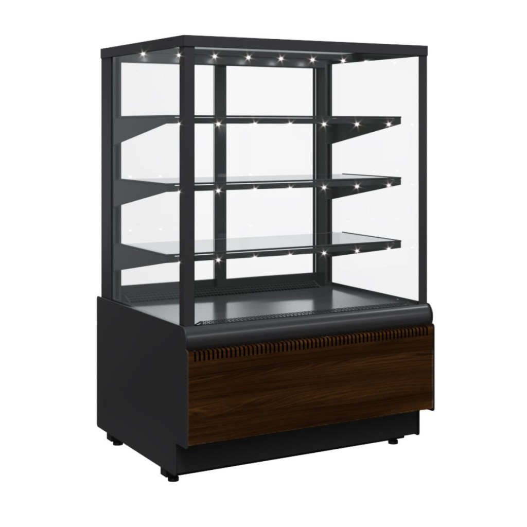 Витрина кондитерская Carboma KC70 VV 0,9-1 Standard Паттерн (0105 Венге)