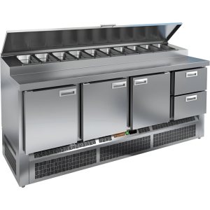 Стол холодильный для пиццы HiCold PZE1-1112/GN (1/3)