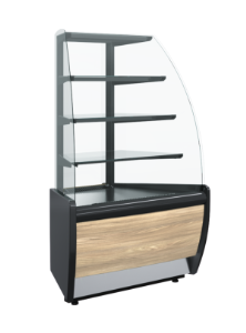 Витрина кондитерская Carboma K70 N-3 Light Паттерн (0106 Седой дуб) угловая