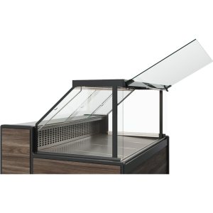 Витрина холодильная Carboma GC111 VM 2,0-1 (1008 Темный дуб) (динамика, газлифт, без боковин) - Изображение 2