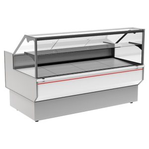 Витрина морозильная Carboma GC95 SL 1,2-1 (ВХСн-1,2 Carboma GC95 ) (0011-9003 боковины серые, декор белый)