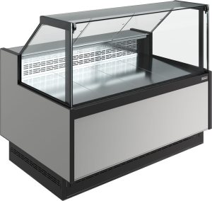 Витрина холодильная Carboma GC110 SM 1,5-1 без боковин (версия 2.0) (Паттерн 0110 Мариель)