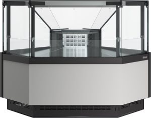 Витрина холодильная Carboma GC110 VM 5-1 внешний угол без боковин (версия 2.0) (цвет по схеме стандарт)