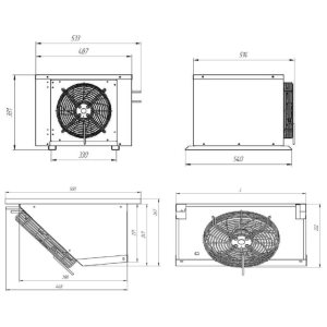 Сплит-система холодильная среднетемпературная Intercold MCM-110 FT (опция -30° С) - Изображение 2